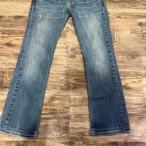 BKE Flare Women's Jeans in Faded Blue